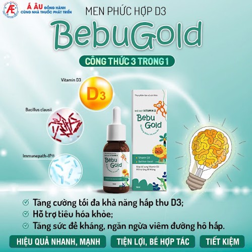 Thông tin về sản phẩm Men phức hợp D3 Bebugold